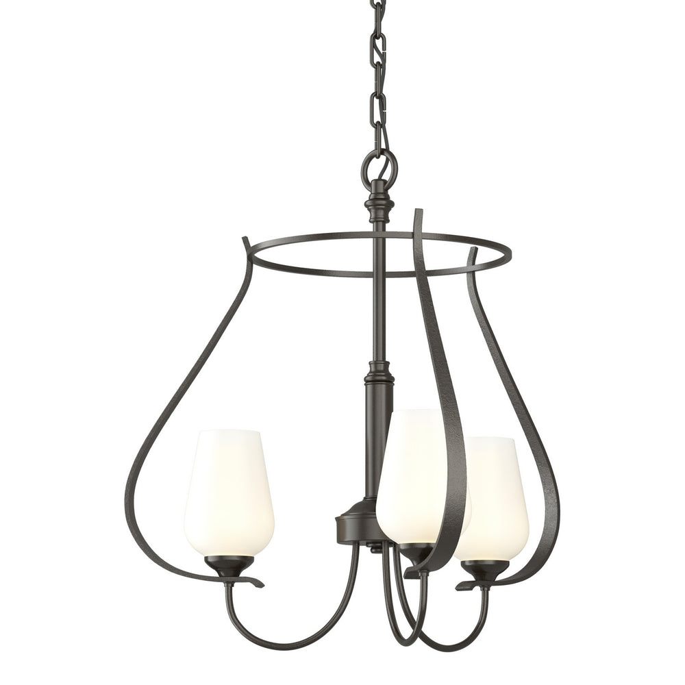 Hubbardton Forge - Three Light Chandelier - Flora - Oil Rubbed Bronze- Union Lighting Luminaires Decor