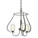 Hubbardton Forge - Three Light Chandelier - Flora - Natural Iron- Union Lighting Luminaires Decor