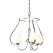 Hubbardton Forge - Three Light Chandelier - Flora - Sterling- Union Lighting Luminaires Decor
