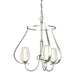 Hubbardton Forge - Three Light Chandelier - Flora - Sterling- Union Lighting Luminaires Decor