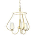 Hubbardton Forge - Three Light Chandelier - Flora - Modern Brass- Union Lighting Luminaires Decor