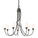 Hubbardton Forge - Seven Light Chandelier - Flora - Dark Smoke- Union Lighting Luminaires Decor