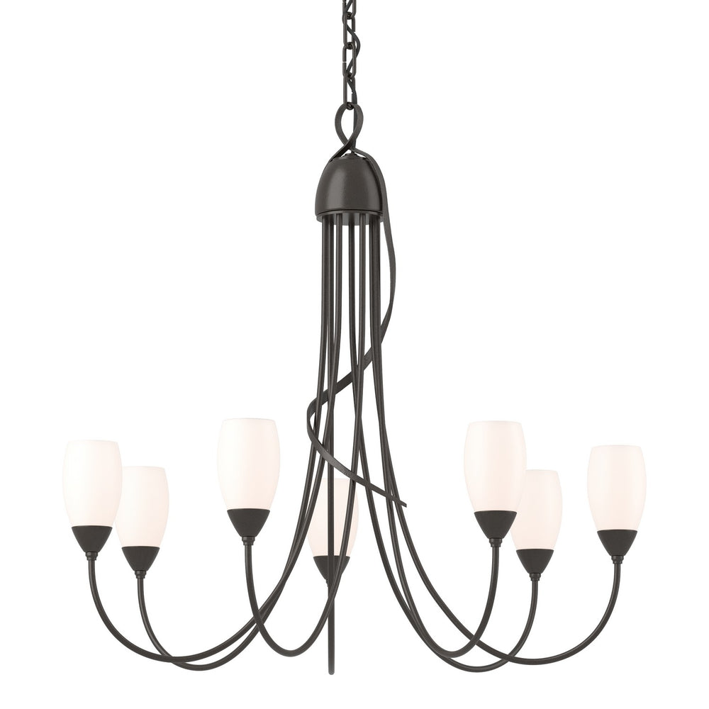 Hubbardton Forge - Seven Light Chandelier - Flora - Oil Rubbed Bronze- Union Lighting Luminaires Decor