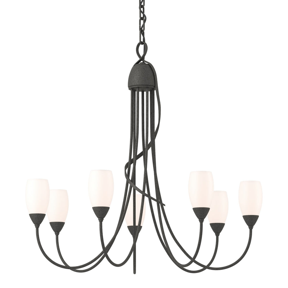 Hubbardton Forge - Seven Light Chandelier - Flora - Natural Iron- Union Lighting Luminaires Decor
