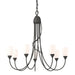 Hubbardton Forge - Seven Light Chandelier - Flora - Natural Iron- Union Lighting Luminaires Decor
