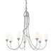 Hubbardton Forge - Seven Light Chandelier - Flora - Vintage Platinum- Union Lighting Luminaires Decor