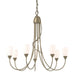 Hubbardton Forge - Seven Light Chandelier - Flora - Soft Gold- Union Lighting Luminaires Decor