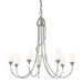 Hubbardton Forge - Seven Light Chandelier - Flora - Sterling- Union Lighting Luminaires Decor