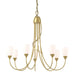 Hubbardton Forge - Seven Light Chandelier - Flora - Modern Brass- Union Lighting Luminaires Decor