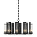Hubbardton Forge - Ten Light Chandelier - New Town - Black- Union Lighting Luminaires Decor