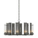 Hubbardton Forge - Ten Light Chandelier - New Town - Natural Iron- Union Lighting Luminaires Decor