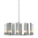 Hubbardton Forge - Ten Light Chandelier - New Town - Vintage Platinum- Union Lighting Luminaires Decor