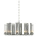 Hubbardton Forge - Ten Light Chandelier - New Town - Sterling- Union Lighting Luminaires Decor