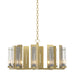 Hubbardton Forge - Ten Light Chandelier - New Town - Modern Brass- Union Lighting Luminaires Decor
