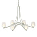 Hubbardton Forge - Six Light Chandelier - Ribbon - Vintage Platinum- Union Lighting Luminaires Decor