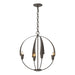 Hubbardton Forge - Four Light Chandelier - Cirque - Bronze- Union Lighting Luminaires Decor