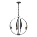 Hubbardton Forge - Four Light Chandelier - Cirque - Black- Union Lighting Luminaires Decor