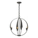 Hubbardton Forge - Four Light Chandelier - Cirque - Natural Iron- Union Lighting Luminaires Decor