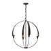 Hubbardton Forge - Four Light Chandelier - Cirque - Bronze- Union Lighting Luminaires Decor
