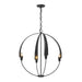 Hubbardton Forge - Four Light Chandelier - Cirque - Black- Union Lighting Luminaires Decor