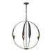 Hubbardton Forge - Four Light Chandelier - Cirque - Natural Iron- Union Lighting Luminaires Decor