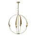 Hubbardton Forge - Four Light Chandelier - Cirque - Modern Brass- Union Lighting Luminaires Decor