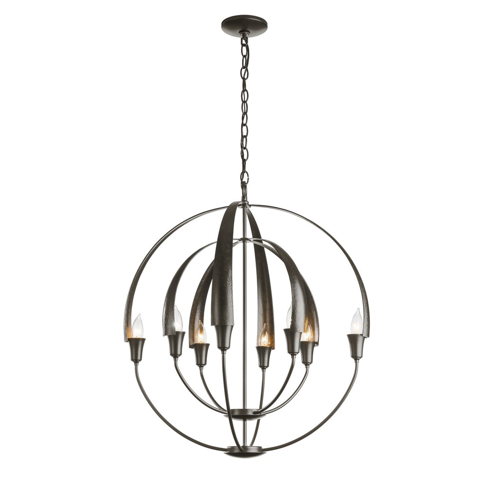 Hubbardton Forge - Eight Light Chandelier - Cirque - Oil Rubbed Bronze- Union Lighting Luminaires Decor