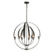 Hubbardton Forge - Eight Light Chandelier - Cirque - Oil Rubbed Bronze- Union Lighting Luminaires Decor
