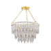 Mitzi Canada - One Light Pendant - Tiffany - Aged Brass/Textured Cream- Union Lighting Luminaires Decor