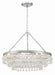 Crystorama - Six Light Chandelier - Calypso - Polished Chrome- Union Lighting Luminaires Decor