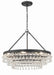 Crystorama - Six Light Chandelier - Calypso - Matte Black- Union Lighting Luminaires Decor