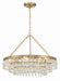 Crystorama - Six Light Chandelier - Calypso - Vibrant Gold- Union Lighting Luminaires Decor