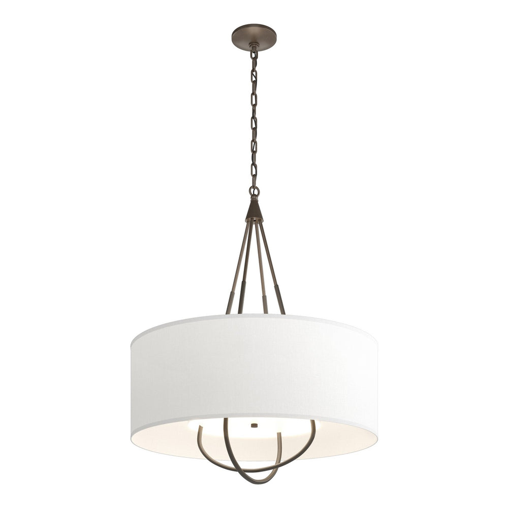 Hubbardton Forge - Four Light Pendant - Loop - Bronze- Union Lighting Luminaires Decor