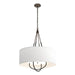 Hubbardton Forge - Four Light Pendant - Loop - Bronze- Union Lighting Luminaires Decor