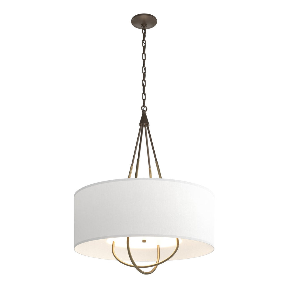 Hubbardton Forge - Four Light Pendant - Loop - Bronze- Union Lighting Luminaires Decor
