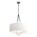 Hubbardton Forge - Four Light Pendant - Loop - Bronze- Union Lighting Luminaires Decor