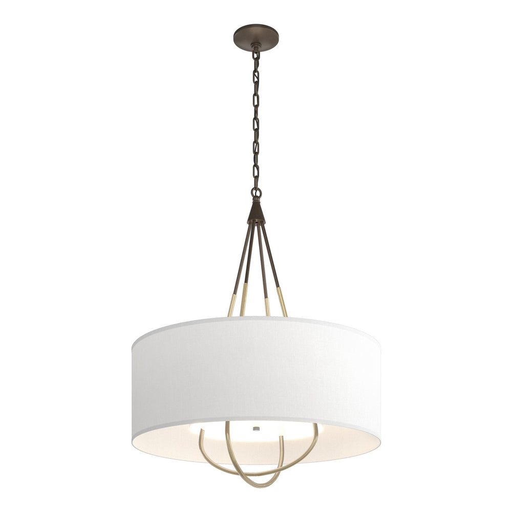 Hubbardton Forge - Four Light Pendant - Loop - Bronze- Union Lighting Luminaires Decor
