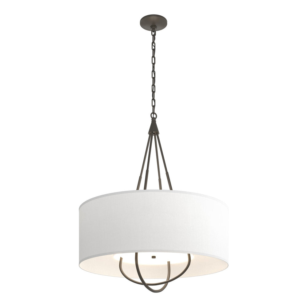 Hubbardton Forge - Four Light Pendant - Loop - Dark Smoke- Union Lighting Luminaires Decor