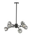 Bethel International Canada - Eight Light Chandelier - Black- Union Lighting Luminaires Decor