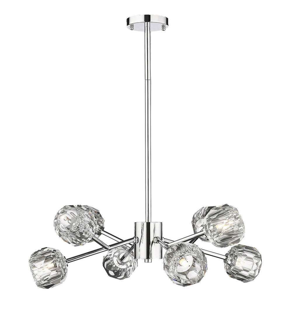 Bethel International Canada - Eight Light Chandelier - Chrome- Union Lighting Luminaires Decor
