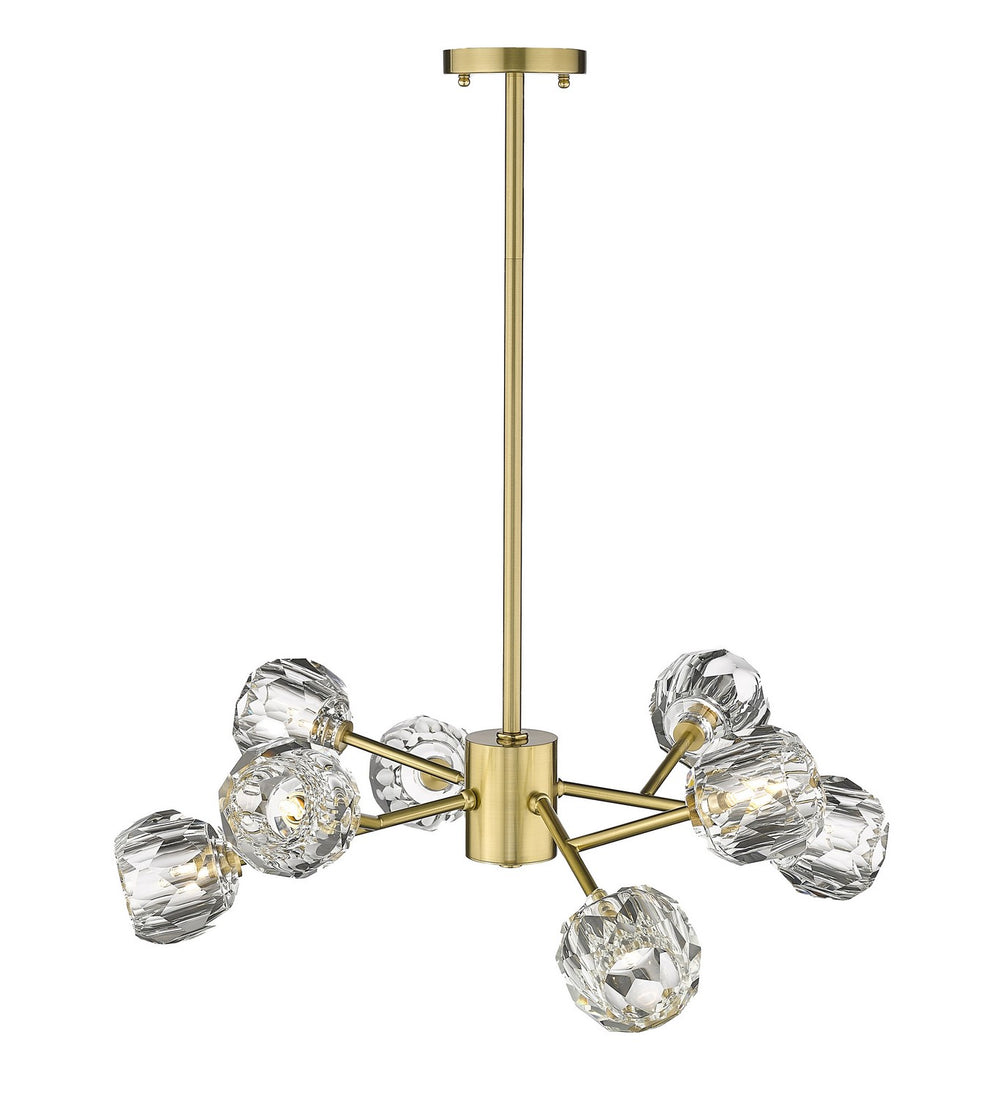 Bethel International Canada - Eight Light Chandelier - Gold- Union Lighting Luminaires Decor