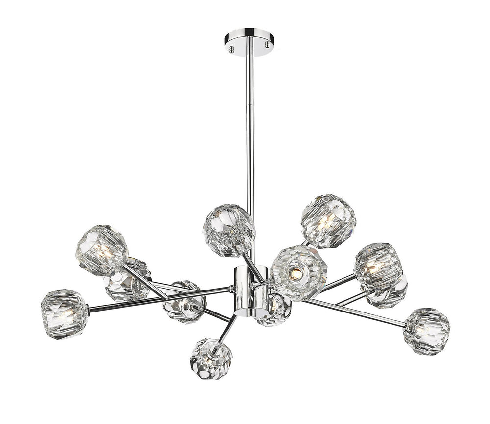 Bethel International Canada - 12 Light Chandelier - Chrome- Union Lighting Luminaires Decor