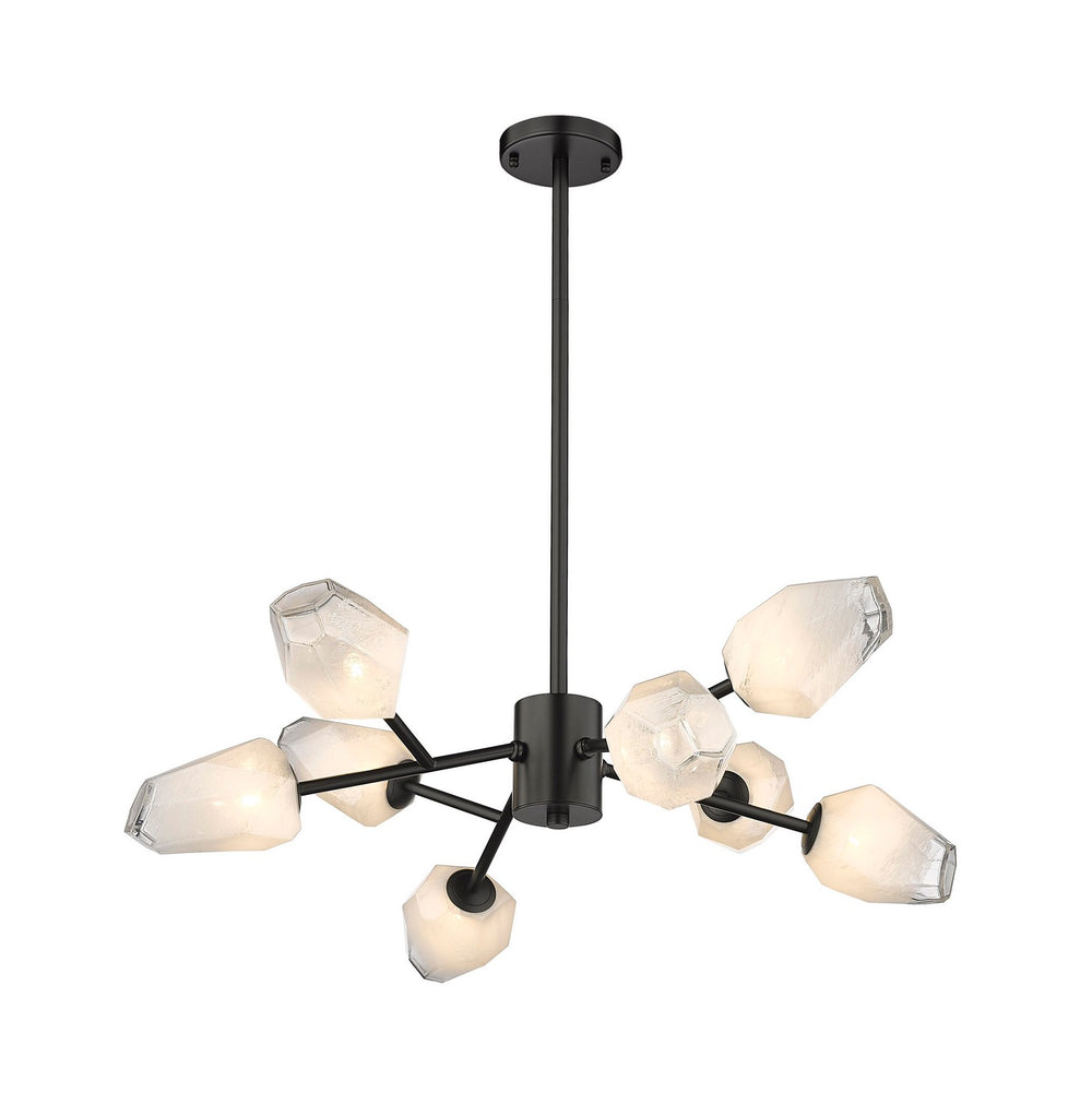 Bethel International Canada - Eight Light Chandelier - Black- Union Lighting Luminaires Decor