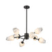 Bethel International Canada - Eight Light Chandelier - Black- Union Lighting Luminaires Decor