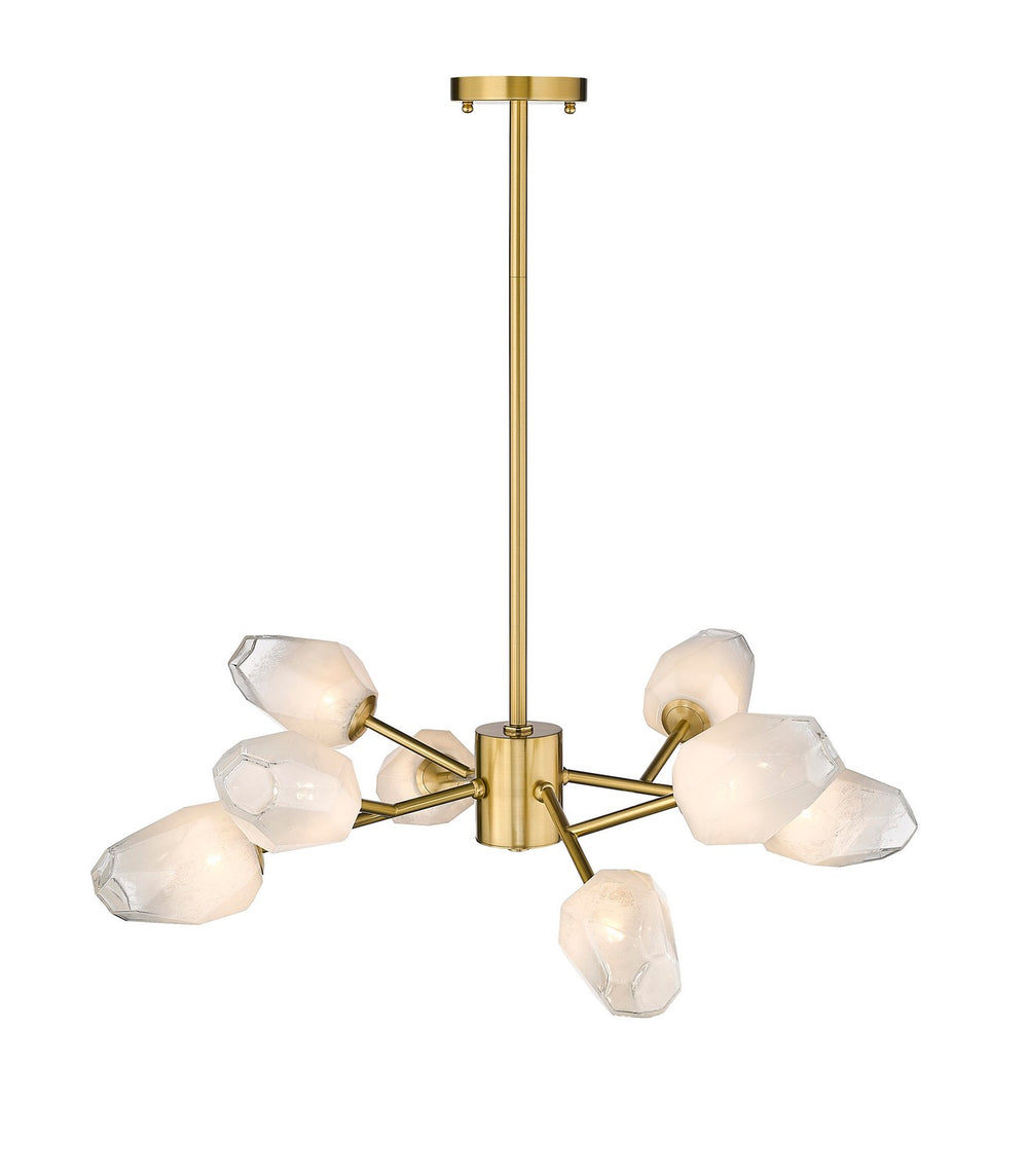 Bethel International Canada - Eight Light Chandelier - Gold- Union Lighting Luminaires Decor