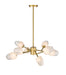 Bethel International Canada - Eight Light Chandelier - Gold- Union Lighting Luminaires Decor