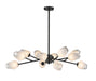 Bethel International Canada - 12 Light Chandelier - Black- Union Lighting Luminaires Decor