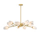 Bethel International Canada - 12 Light Chandelier - Gold- Union Lighting Luminaires Decor
