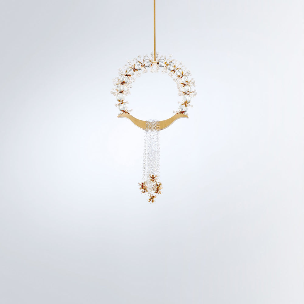Schonbek Forever - LED Mini Pendant - Laurel - Heirloom Gold- Union Lighting Luminaires Decor