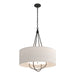 Hubbardton Forge - Four Light Pendant - Loop - Black- Union Lighting Luminaires Decor